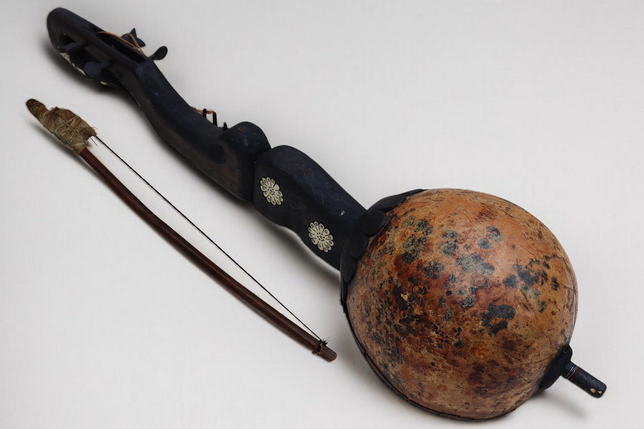 antik sehr seltener orient exotische Sarangi Musikinstrument aus afghanistan Nr:AFG25 B