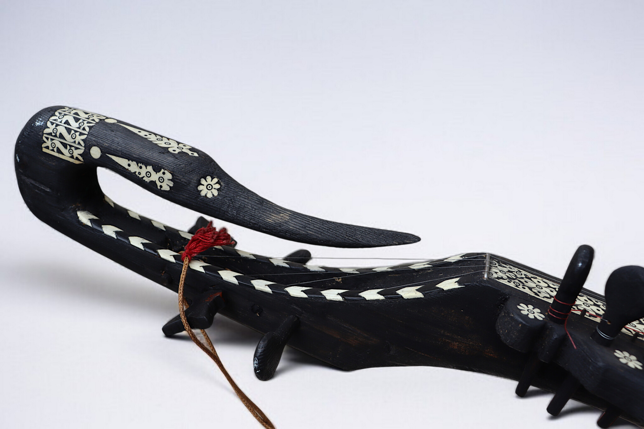 antik sehr seltener orient exotische Sarangi Musikinstrument aus afghanistan Nr:AFG25 B