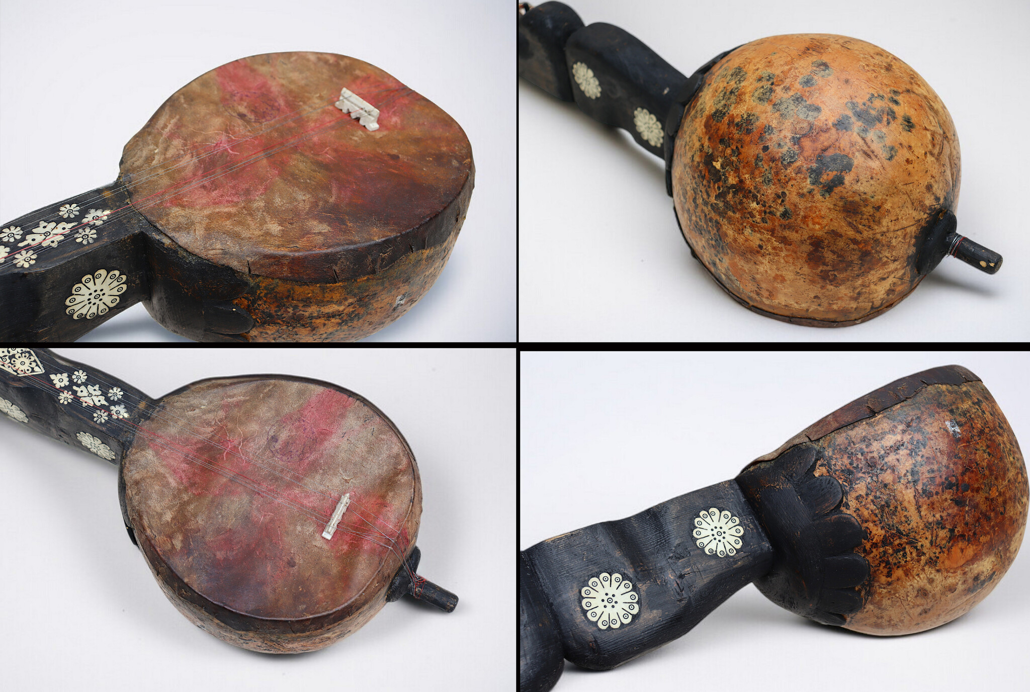 antik sehr seltener orient exotische Sarangi Musikinstrument aus afghanistan Nr:AFG25 B