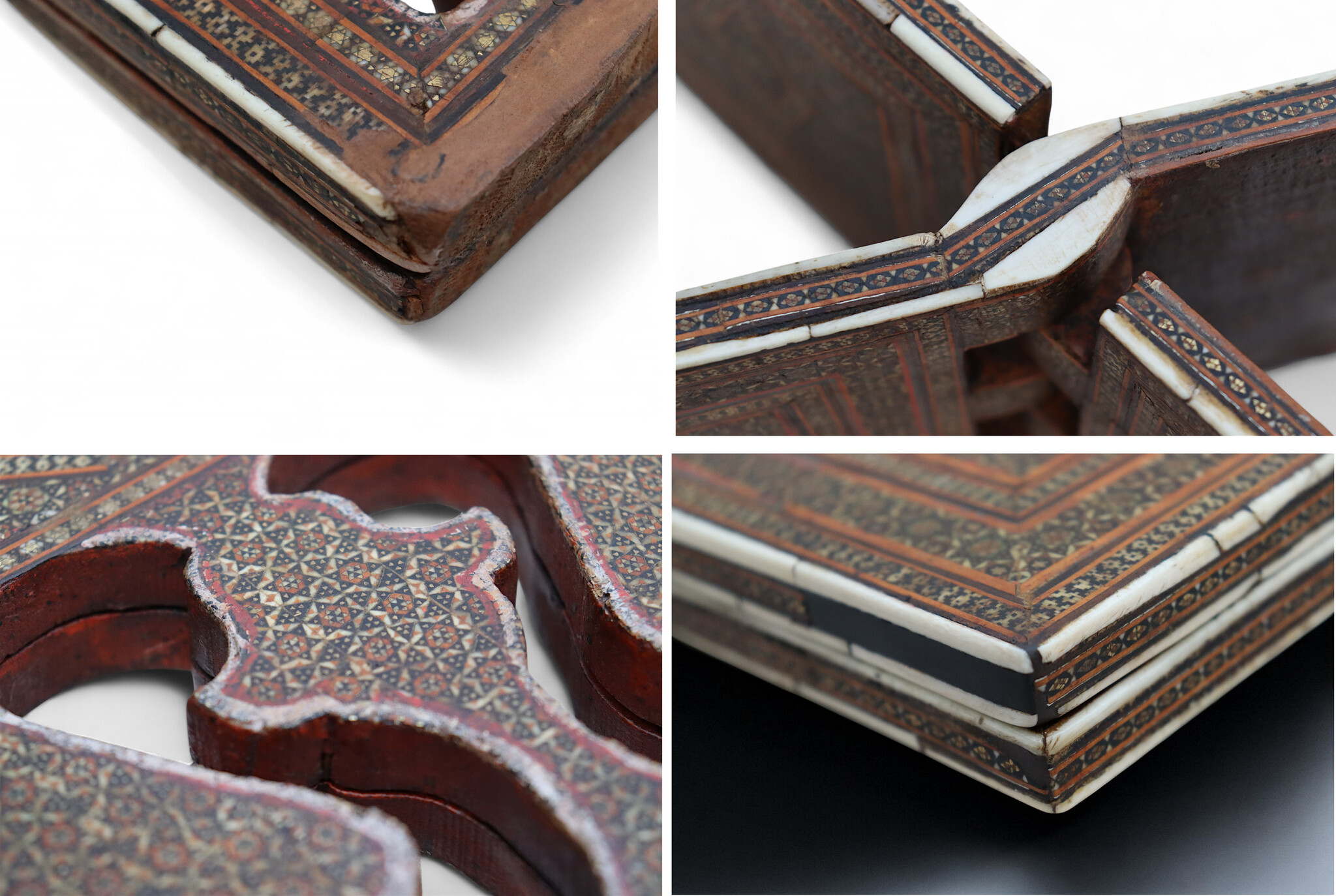 antique islamic antique islamic Khatam Kari' Koran stand 19th C.