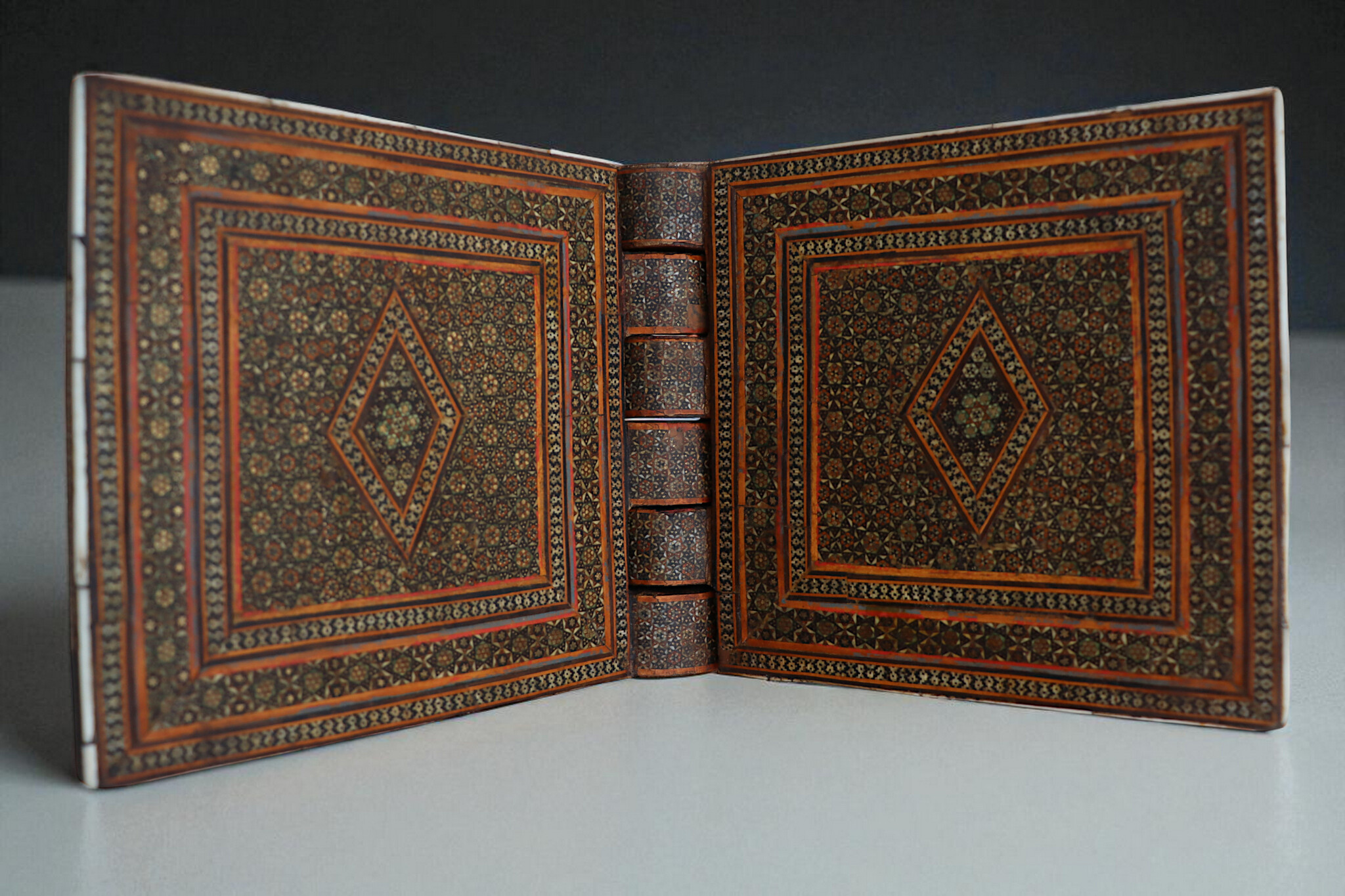 antique islamic antique islamic Khatam Kari' Koran stand 19th C.