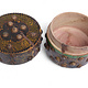 Antique handpainted stunning wooden Lacquerware Spice Box from Afghanistan / Pakistan No:25/11