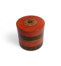 Antique handpainted stunning wooden Lacquerware Spice Box from Afghanistan / Pakistan No:25/12