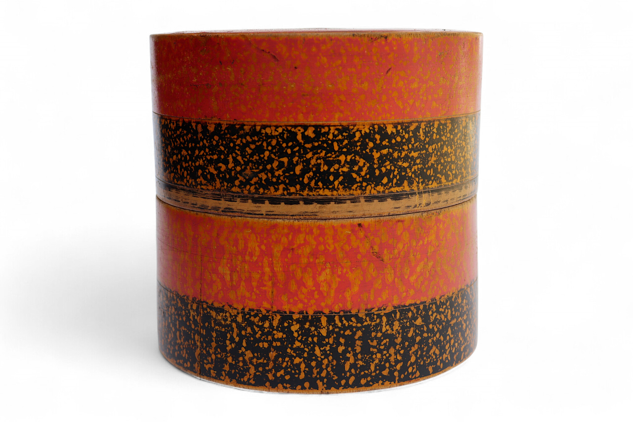 Antik orient Lacquerware Holz Gewürzdose Dose Teedose Gefäß Afghanistan Pakistan Nr:25/12