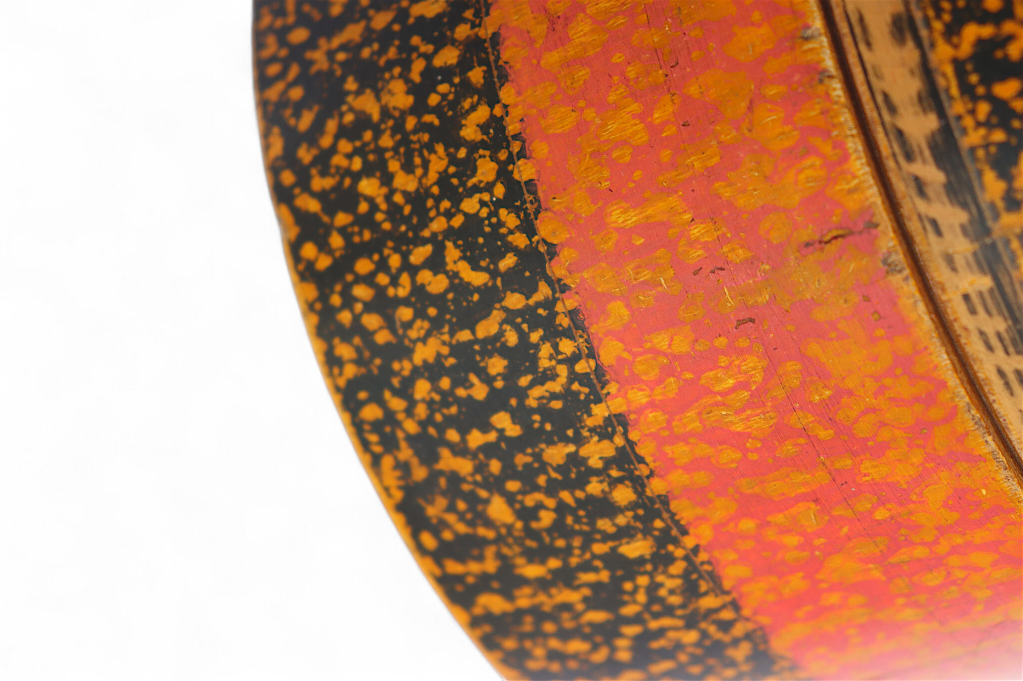 Antik orient Lacquerware Holz Gewürzdose Dose Teedose Gefäß Afghanistan Pakistan Nr:25/12