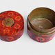 Antik orient Lacquerware Holz Gewürzdose Dose Teedose Gefäß Afghanistan Pakistan Nr:25/14