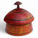 Antik orient Lacquerware Holz Gewürzdose Dose Teedose Gefäß Afghanistan Pakistan Nr:25/15