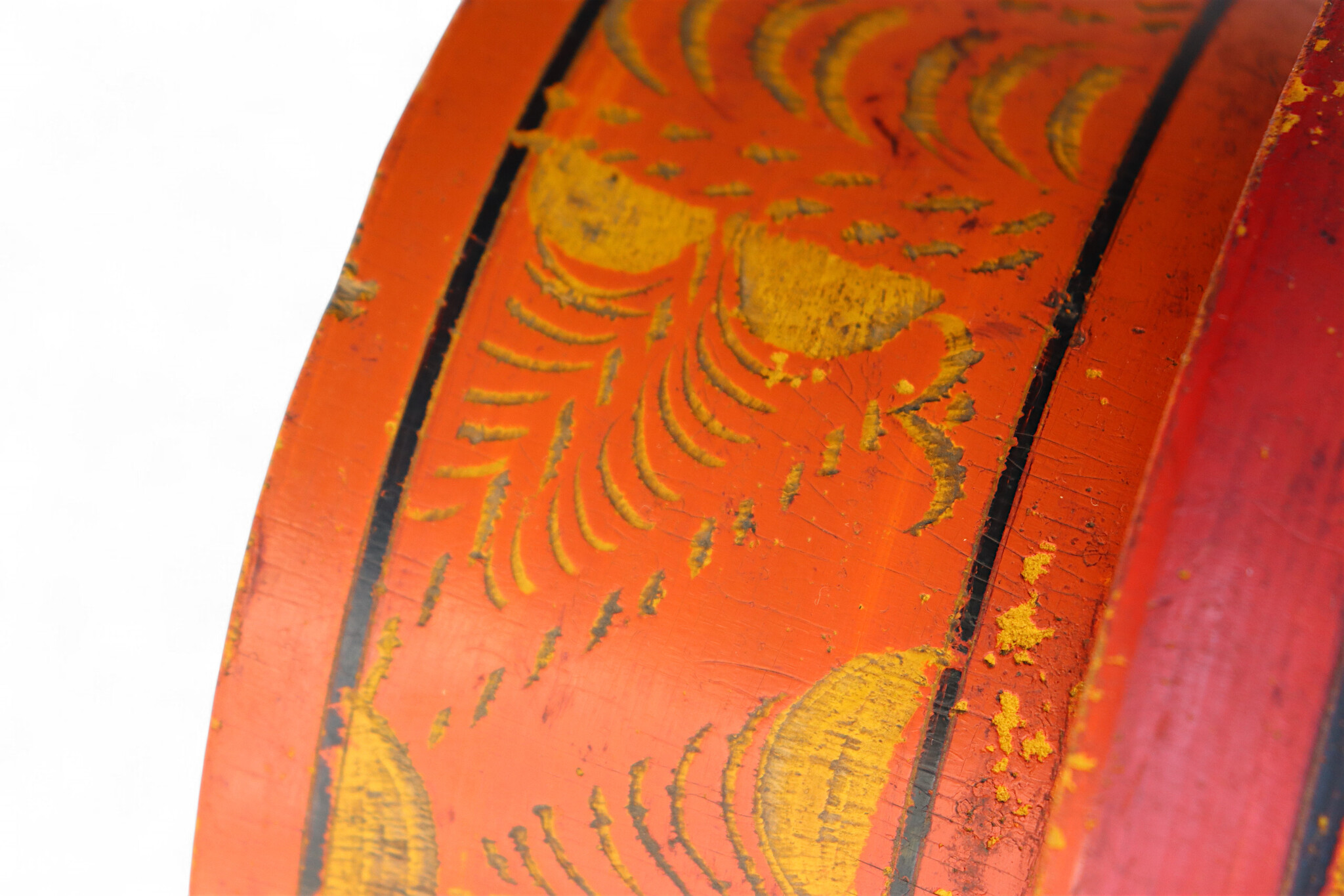 Antique handpainted stunning wooden Lacquerware Spice Box from Afghanistan / Pakistan No:25/15