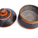 Antik orient Lacquerware Holz Gewürzdose Dose Teedose Gefäß Afghanistan Pakistan Nr:25/16