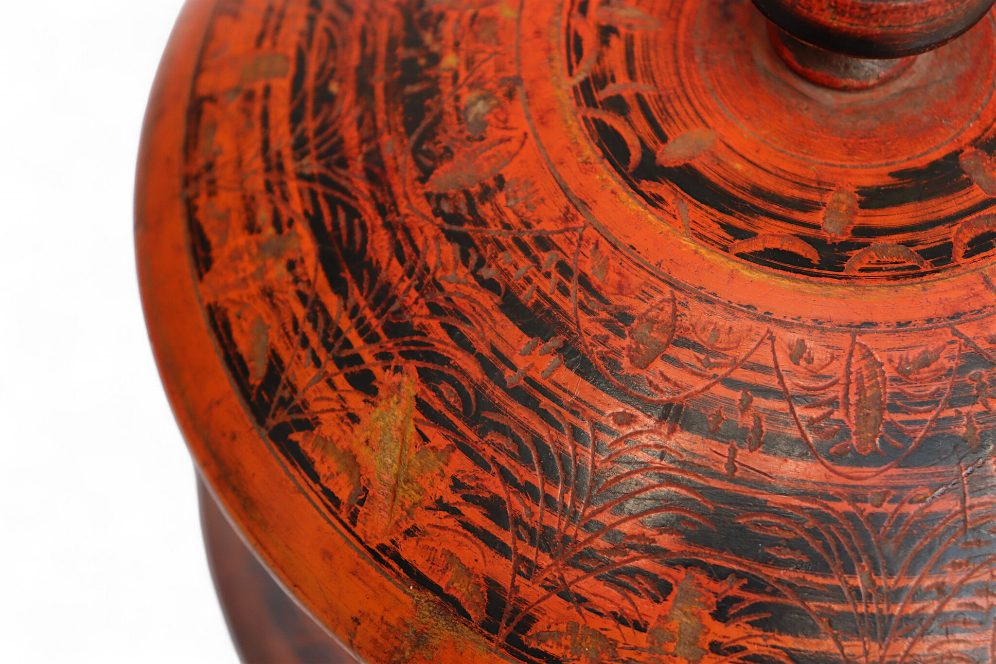 Antique handpainted stunning wooden Lacquerware Spice Box from Afghanistan / Pakistan No:25/17