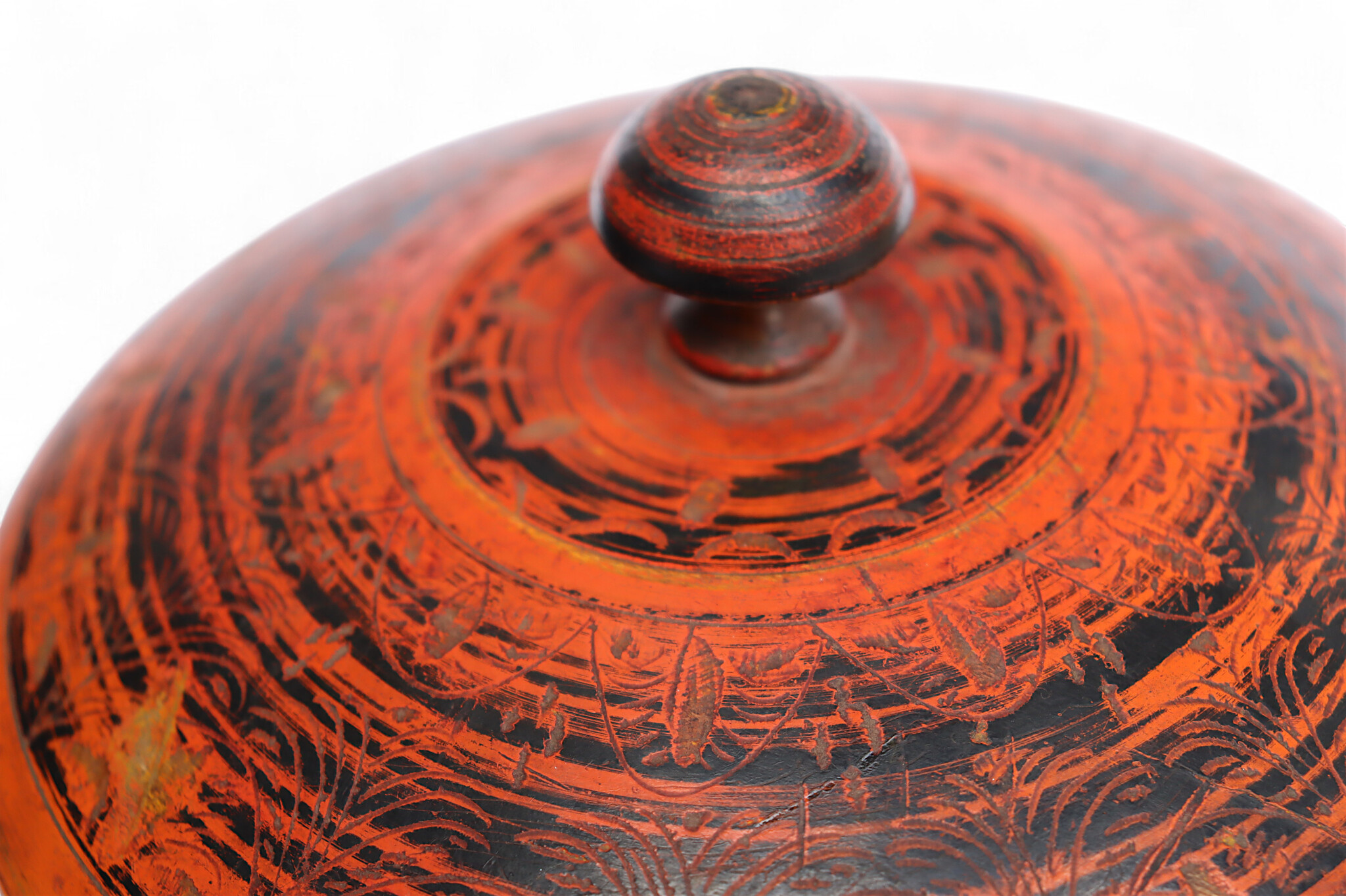 Antique handpainted stunning wooden Lacquerware Spice Box from Afghanistan / Pakistan No:25/17