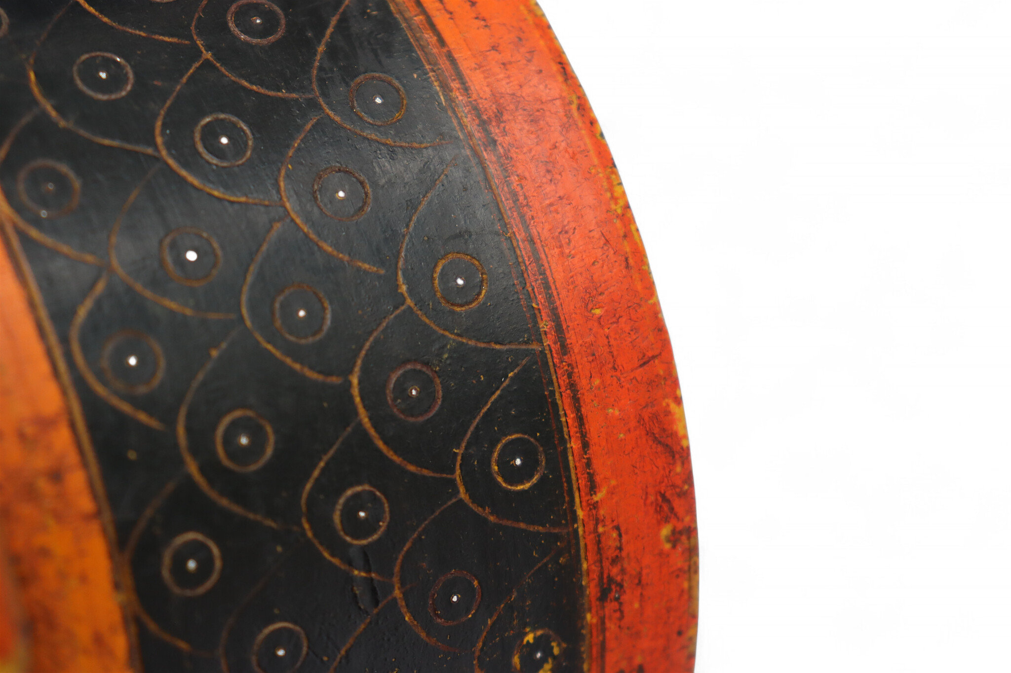 Antique handpainted stunning wooden Lacquerware Spice Box from Afghanistan / Pakistan No:25/19