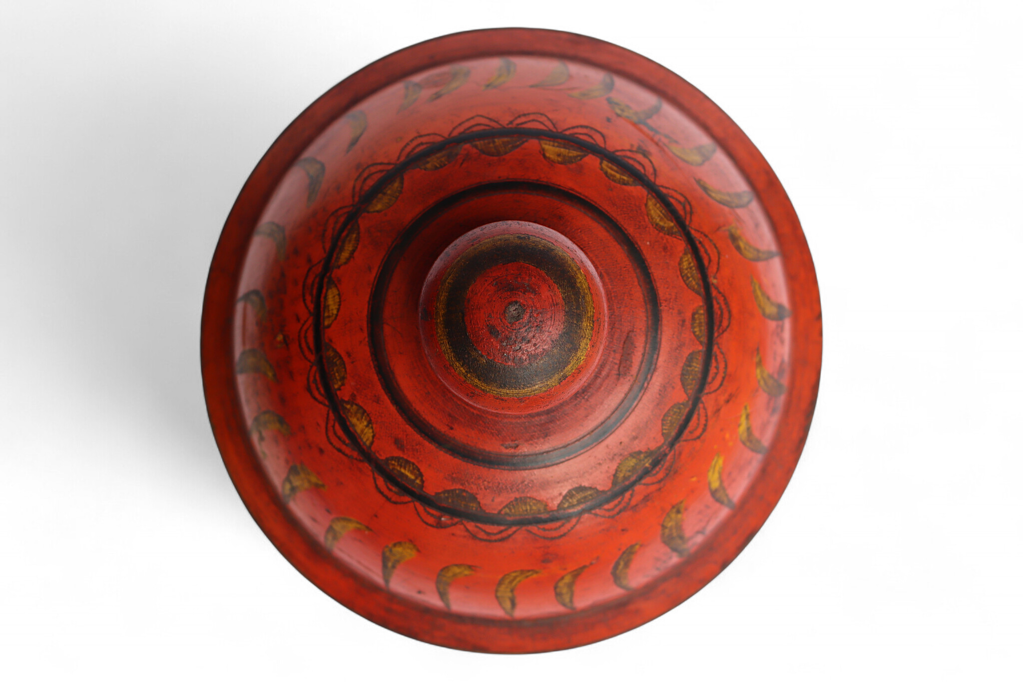 Antik orient Lacquerware Holz Gewürzdose Dose Teedose Gefäß Afghanistan Pakistan Nr:25/20