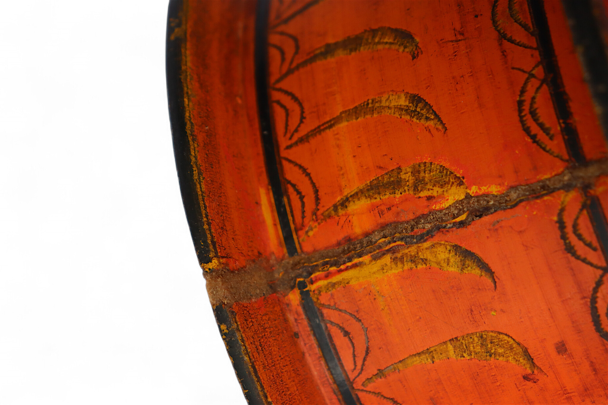 Antik orient Lacquerware Holz Gewürzdose Dose Teedose Gefäß Afghanistan Pakistan Nr:25/20