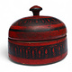 Antik orient Lacquerware Holz Gewürzdose Dose Teedose Gefäß Afghanistan Pakistan Nr:25/21