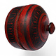Antik orient Lacquerware Holz Gewürzdose Dose Teedose Gefäß Afghanistan Pakistan Nr:25/21
