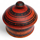 Antik orient Lacquerware Holz Gewürzdose Dose Teedose Gefäß Afghanistan Pakistan Nr:25/22