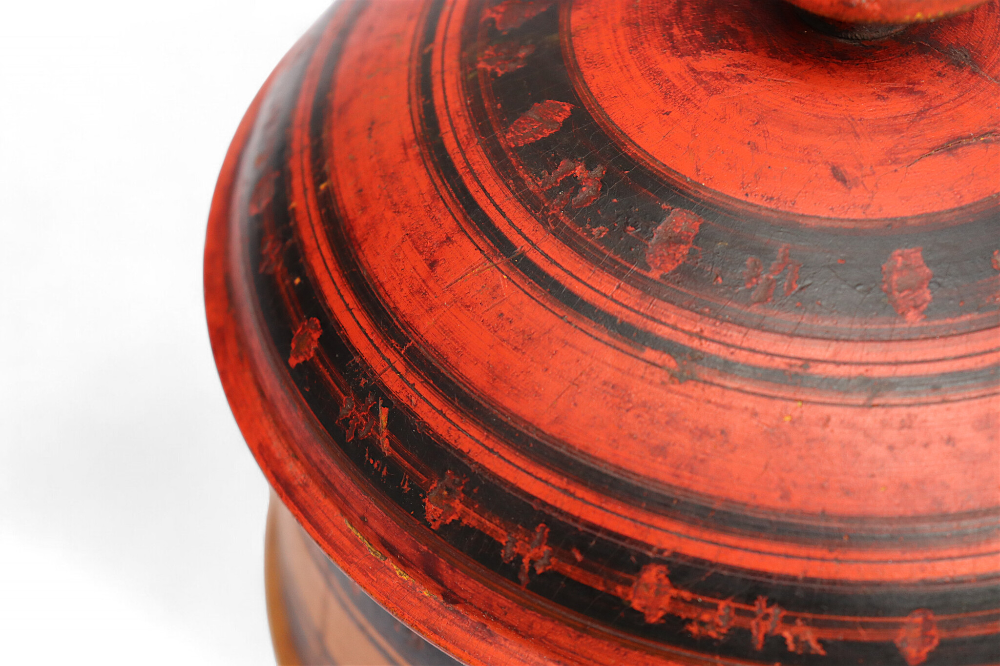 Antik orient Lacquerware Holz Gewürzdose Dose Teedose Gefäß Afghanistan Pakistan Nr:25/22