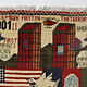 80x60 cm Afghanistan U.S.A 11 september 2001 Newyork world trade center afghan warrug No:25A