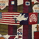 80x60 cm Afghanistan U.S.A 11 september 2001 Newyork world trade center afghan Kriegteppich  Nr.25 B
