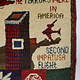 80x60 cm Afghanistan U.S.A 11 september 2001 Newyork world trade center afghan Kriegteppich  Nr.25 B