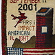 80x60 cm Afghanistan U.S.A 11 september 2001 Newyork world trade center afghan Kriegteppich  Nr.25 B