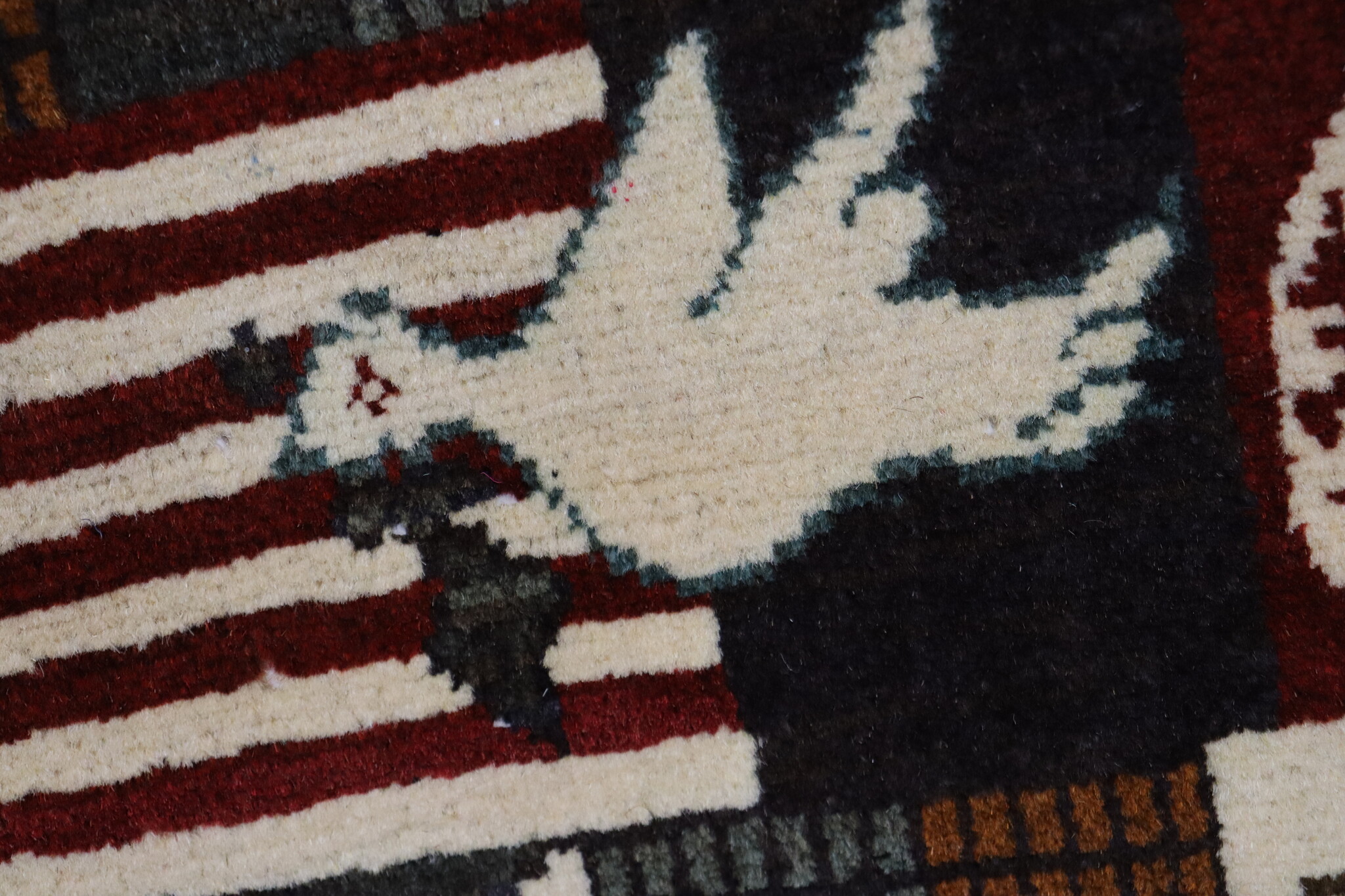 80x60 cm Afghanistan U.S.A 11 september 2001 Newyork world trade center afghan Kriegteppich  Nr.25 - C