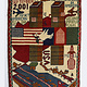 80x60 cm Afghanistan U.S.A 11 september 2001 Newyork world trade center afghan Kriegteppich  Nr.25 - D