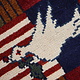 80x60 cm Afghanistan U.S.A 11 september 2001 Newyork world trade center afghan Kriegteppich  Nr.25 - D