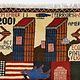 80x60 cm Afghanistan U.S.A 11 september 2001 Newyork world trade center afghan Kriegteppich  Nr.25 - E