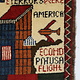 80x60 cm Afghanistan U.S.A 11 september 2001 Newyork world trade center afghan Kriegteppich  Nr.25 - E