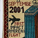 80x60 cm Afghanistan U.S.A 11 september 2001 Newyork world trade center afghan Kriegteppich  Nr.25 - G