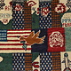 80x60 cm Afghanistan U.S.A 11 september 2001 Newyork world trade center afghan warrug No:25 - i