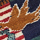 80x60 cm Afghanistan U.S.A 11 september 2001 Newyork world trade center afghan warrug No:25 - i