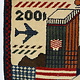 80x60 cm Afghanistan U.S.A 11 september 2001 Newyork world trade center afghan Kriegteppich  Nr.25 - j