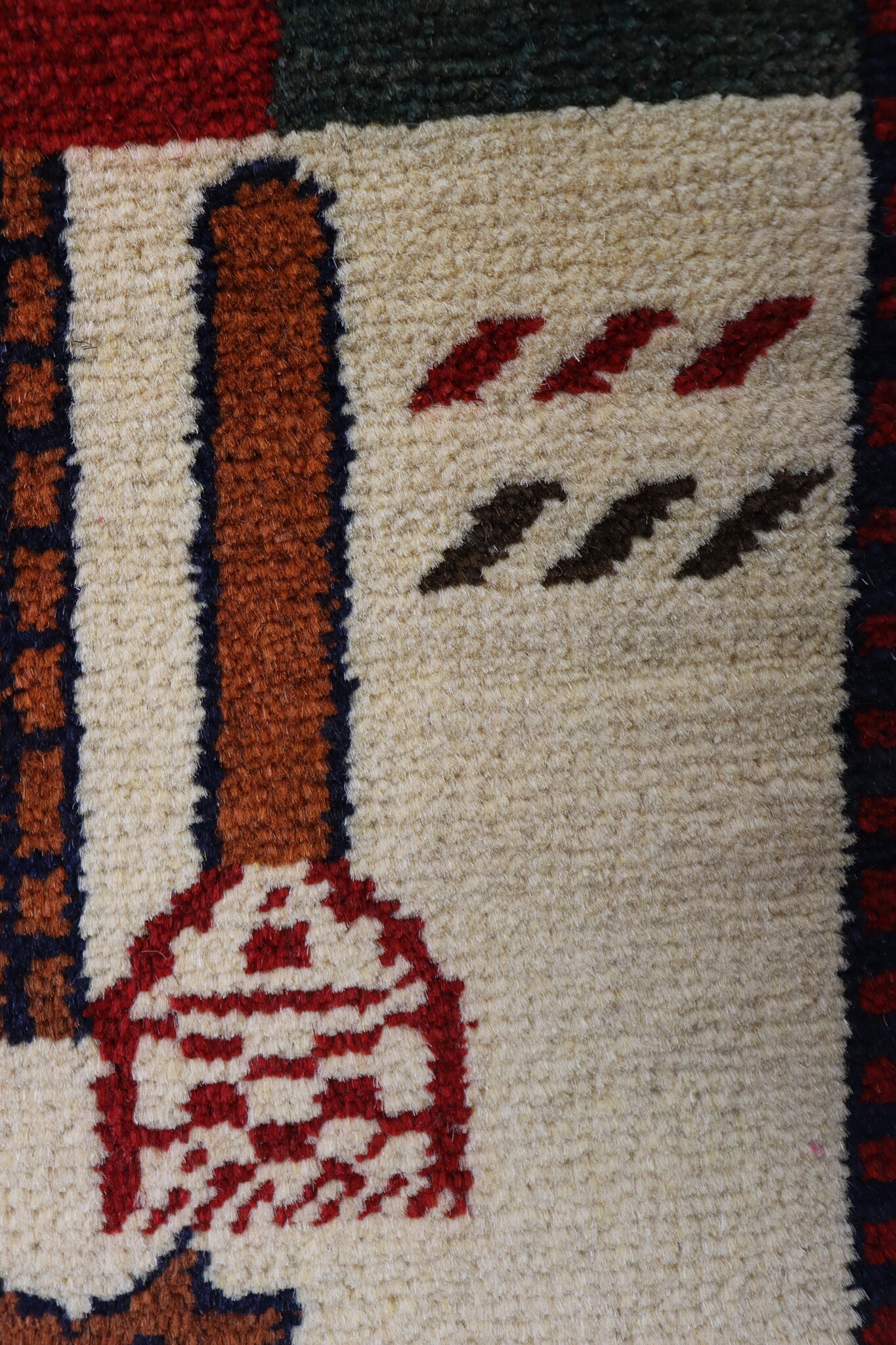 80x60 cm Afghanistan U.S.A 11 september 2001 Newyork world trade center afghan Kriegteppich  Nr.25 - j