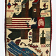 80x60 cm Afghanistan U.S.A 11 september 2001 Newyork world trade center afghan Kriegteppich  Nr.25 - K