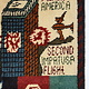80x60 cm Afghanistan U.S.A 11 september 2001 Newyork world trade center afghan Kriegteppich  Nr.25 - M