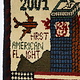 80x60 cm Afghanistan U.S.A 11 september 2001 Newyork world trade center afghan Kriegteppich  Nr.25 - M