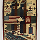 80x60 cm Afghanistan U.S.A 11 september 2001 Newyork world trade center afghan Kriegteppich  Nr.25 - N
