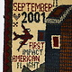 80x60 cm Afghanistan U.S.A 11 september 2001 Newyork world trade center afghan Kriegteppich  Nr.25 - N