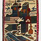 80x60 cm Afghanistan U.S.A 11 september 2001 Newyork world trade center afghan warrug No:25 - Copy