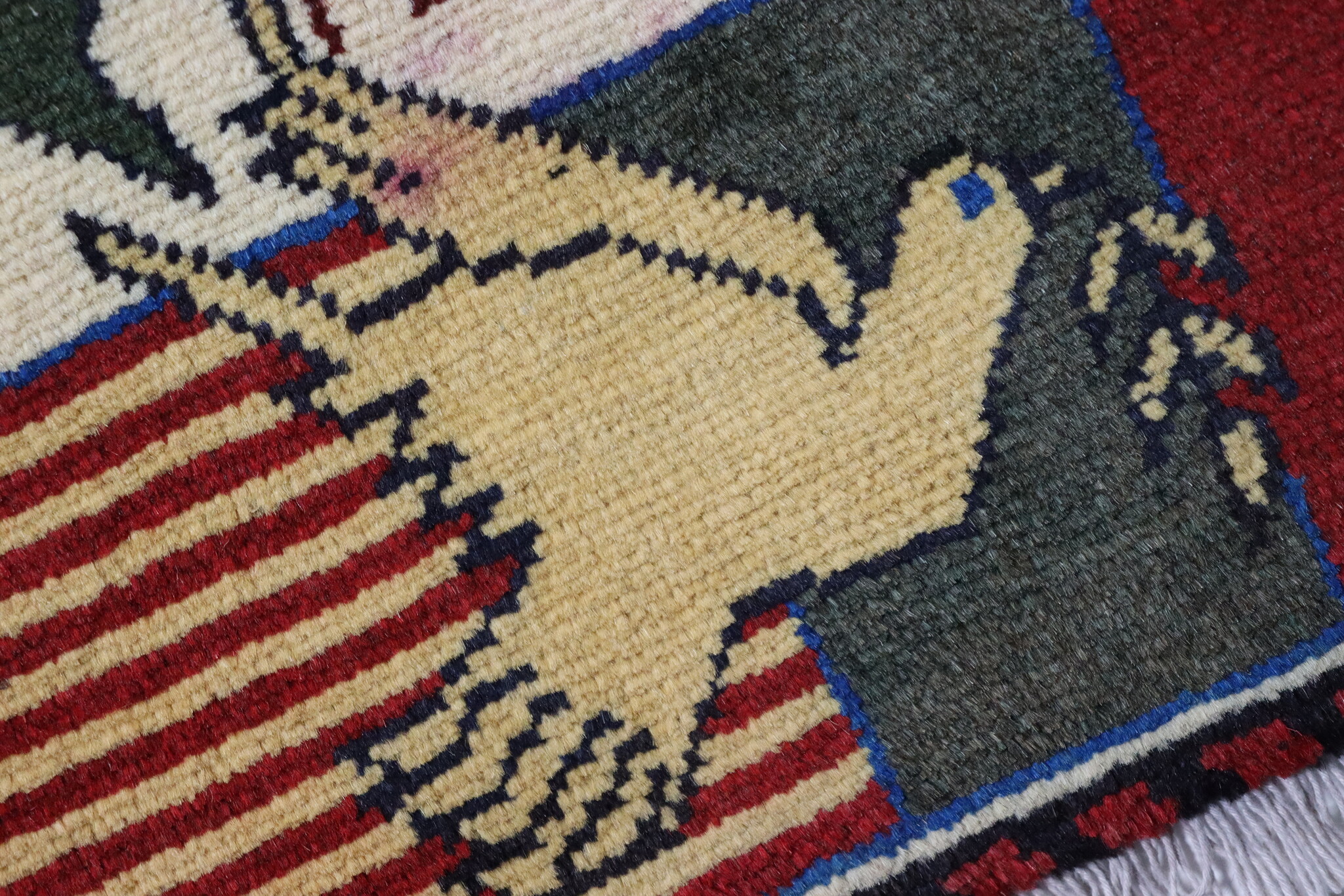 80x60 cm Afghanistan U.S.A 11 september 2001 Newyork world trade center afghan Kriegteppich  Nr.25 - Q