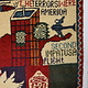 80x60 cm Afghanistan U.S.A 11 september 2001 Newyork world trade center afghan Kriegteppich  Nr.25 - R