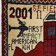 80x60 cm Afghanistan U.S.A 11 september 2001 Newyork world trade center afghan Kriegteppich  Nr.25 - R