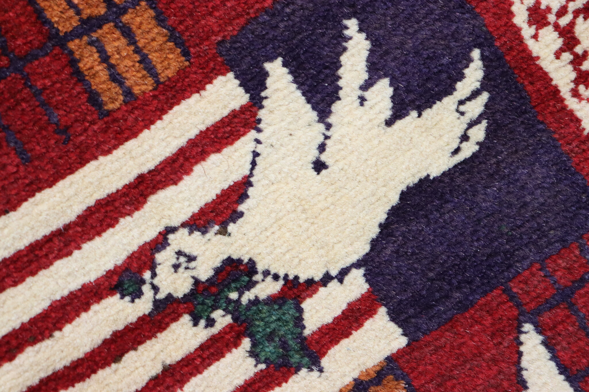 80x60 cm Afghanistan U.S.A 11 september 2001 Newyork world trade center afghan Kriegteppich  Nr.25 - R