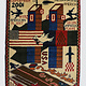 80x60 cm Afghanistan U.S.A 11 september 2001 Newyork world trade center afghan Kriegteppich  Nr.25 - S
