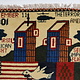 80x60 cm Afghanistan U.S.A 11 september 2001 Newyork world trade center afghan Kriegteppich  Nr.25 - S