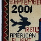 80x60 cm Afghanistan U.S.A 11 september 2001 Newyork world trade center afghan Kriegteppich  Nr.25 - S
