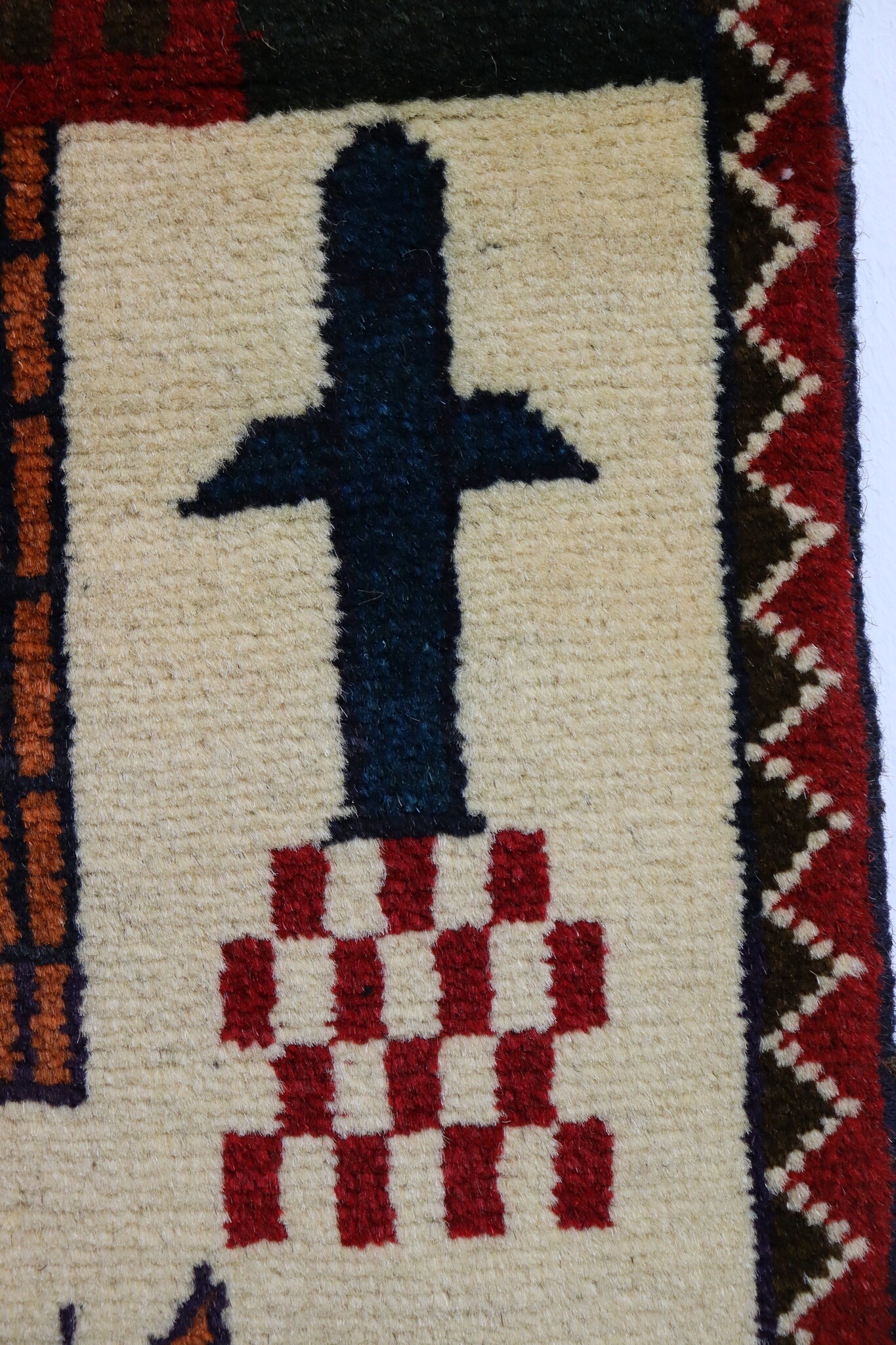 80x60 cm Afghanistan U.S.A 11 september 2001 Newyork world trade center afghan Kriegteppich  Nr.25 - S